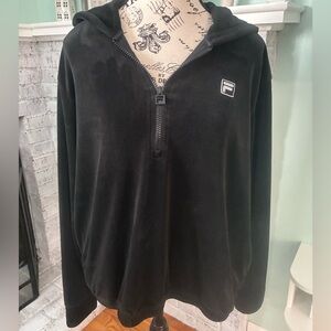 Fila Black Full-Zip Jacket and Pant Set